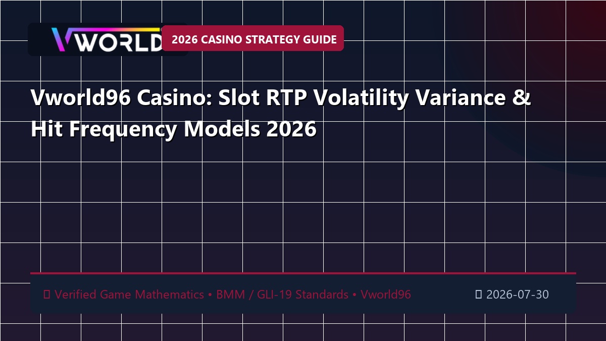 Vworld96 Casino: Slot RTP Volatility Variance & Hit Frequency Models 2026